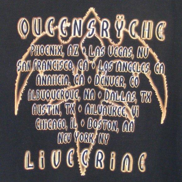 QUEENSRYCHE Concert Tshirt, XL Livecrime Undated - Picture 11 of 11